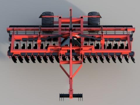 Rövidtárcsa Growmak 6 méteres vontatott, csipkés rögtörő hengerrel Rövidtárcsa Growmak 6 méteres vontatott, csipkés rögtörő hengerrel