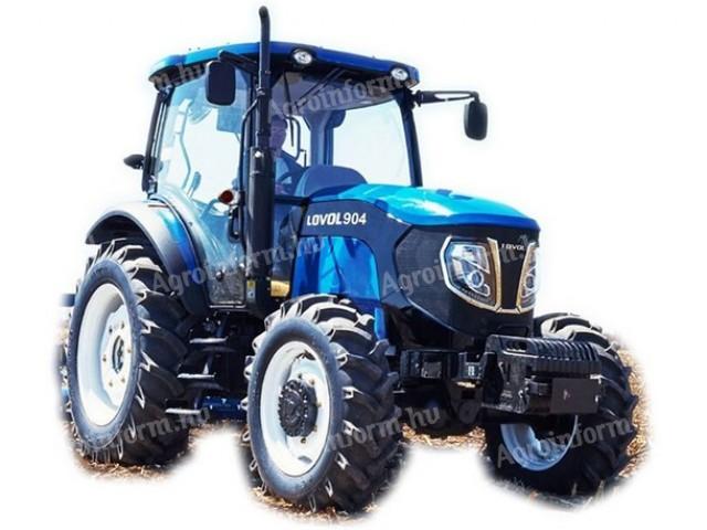 Lovol M 904 traktor, fülkés, 105LE, 4WD, klima, 12+12 sebesség, 