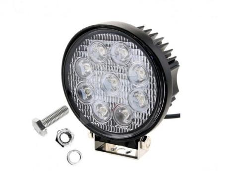 lámpa munka 9 LED, kerek szúró 27W lámpa munka 9 LED, kerek szúró 27W