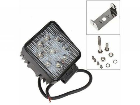 lámpa munka 9 LED, kocka terítő 27W, 2070 Lumen, lámpa munka 9 LED, kocka terítő 27W, 2070 Lumen,