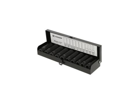 Levegős hosszított dugókulcskészlet, 1/2”, 10 részes Levegős hosszított dugókulcskészlet, 1/2”, 10 részes