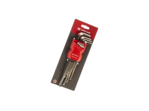 Imbuszkulcs készlet 1,5-10 mm 9 darabos, nikkelezett Imbuszkulcs készlet 1,5-10 mm 9 darabos, nikkelezett