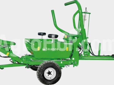 Zagroda Vontatható hidraulikus hajtású bálacsomagoló (elülső rakodás, elektromos fóliavágás, max 1.2 m bála)