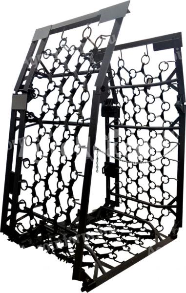 Metal Technik Gyephenger  400cm, 4 soros, hidraulikus összecsukható