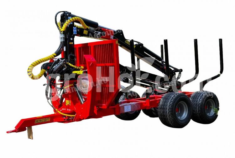 KTS 13 tonnás erdészeti pótkocsi