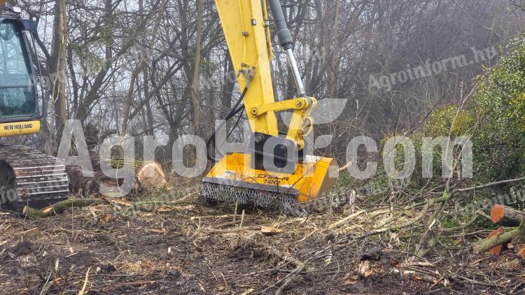 Belafer 120 cm-es erdészeti szárzúzó 9-15T forgókotrókhoz (nyitott tengelyű)