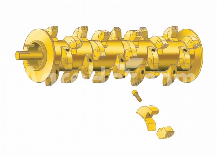 Belafer 150 cm-es erdészeti szárzúzó 17-25tonnás forgókotróhoz (fix fogas)