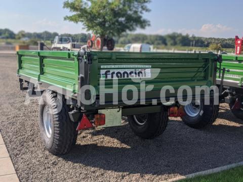 Francini 2,3 m-es 1,5 t teherbírású egytengelyes billenthető pótkocsi mechanikus fékkel