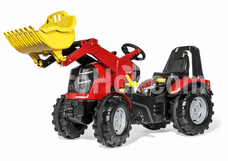 rollyToys Pedál hajtású traktor homlokrakodóval