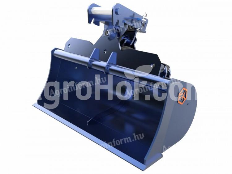 FK Machinery Hidraulikus rézsűkanál, simító kanál 120 cm 1,9-2,6 tonnás forgókotrókhoz