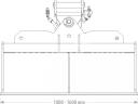 FK Machinery Hidraulikus rézsűkanál, simító kanál 120 cm 1,9-2,6 tonnás forgókotrókhoz