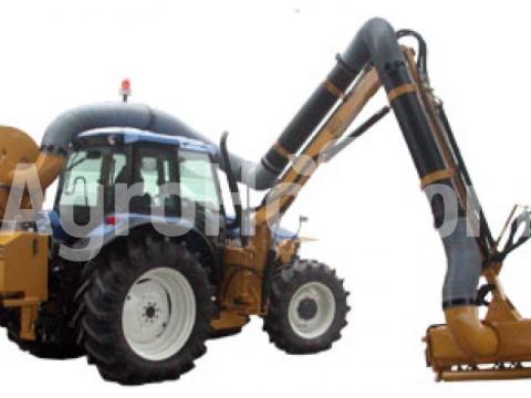 Procomas 120 cm-es hátra/középre szerelhető szárzúzó levélszívóval és teleszkópos karral