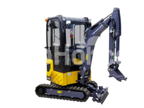 Eurotrac Mini forgókotró, gumihevederes, fülkés Eurotrac Mini forgókotró, gumihevederes, fülkés