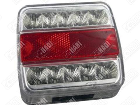 Hátsólámpa kocka univerzális LED rendszám megvilágítással fehér 106x98x35 mm  12 V Hátsólámpa kocka univerzális LED rendszám megvilágítással fehér 106x98x35 mm  12 V