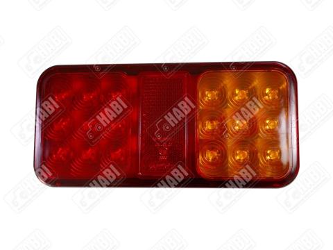 Hátsólámpa univerzális LED sárga/piros 170x80x35 mm 12-24 V Hátsólámpa univerzális LED sárga/piros 170x80x35 mm 12-24 V