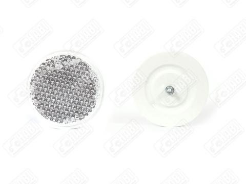 Kör alakú fehér prizma PLASTIC csavaros d=85 mm, WAS Kör alakú fehér prizma PLASTIC csavaros d=85 mm, WAS
