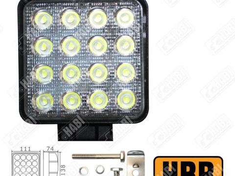 Munkalámpa LED 48W kocka, 3180 Lumen, 108x128x68mm, 9-32V, IP67, HBR PREMIUM Munkalámpa LED 48W kocka, 3180 Lumen, 108x128x68mm, 9-32V, IP67, HBR PREMIUM