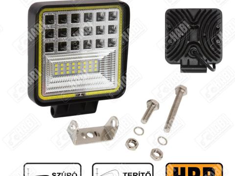 Munkalámpa+Nappali menetfény (fehér) LED 126W kocka, 5040 Lumen, 9-32V, IP67 Munkalámpa+Nappali menetfény (fehér) LED 126W kocka, 5040 Lumen, 9-32V, IP67