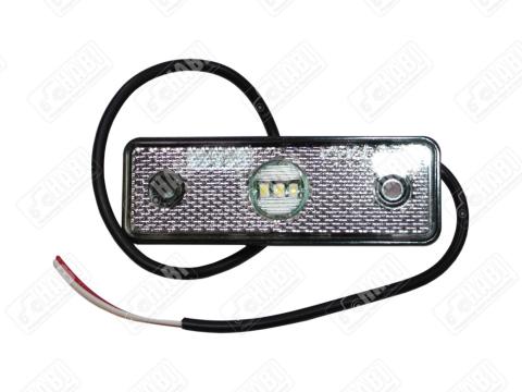 Szélességjelző lámpa LED fehér 100x35x10 mm 12 V-24 V Szélességjelző lámpa LED fehér 100x35x10 mm 12 V-24 V