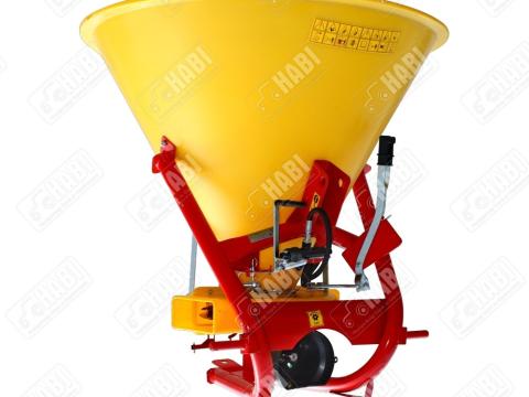 Műtrágyaszóró műanyag, gyümölcsösbe, 500L, hidraulikus nyitással /Strumyk/ Műtrágyaszóró műanyag, gyümölcsösbe, 500L, hidraulikus nyitással /Strumyk/