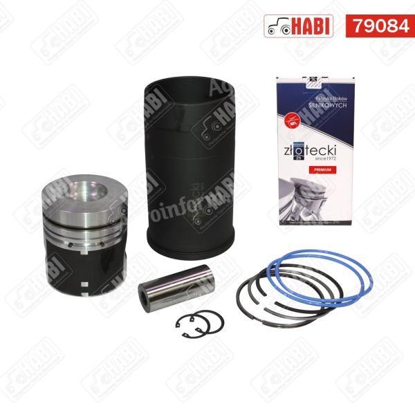 MTZ Hüvelygarnitúra 3gyűrűs L=230mm D=38mm-es csapszeggel 55mm-es előkamráva Zlotecki