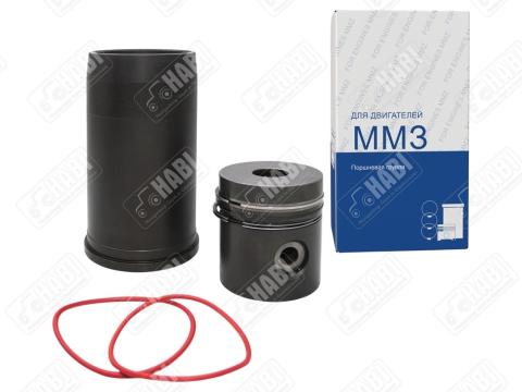 MTZ Hüvelygarnitúra 3gyűrűs L=230mm D=38mm-es csapszeggel 38mm-es előkamrával EURO-3 TURBÓS foszfátozott