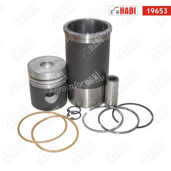 MTZ Hüvelygarnitúra 3gyűrűs L=230mm D=38mm-es csapszeggel 38mm-es előkamrával EURO-3 TURBÓS HBR