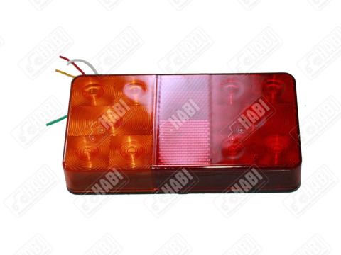 Hátsólámpa univerzális LED sárga/piros 150x80x26 mm12 V Hátsólámpa univerzális LED sárga/piros 150x80x26 mm12 V