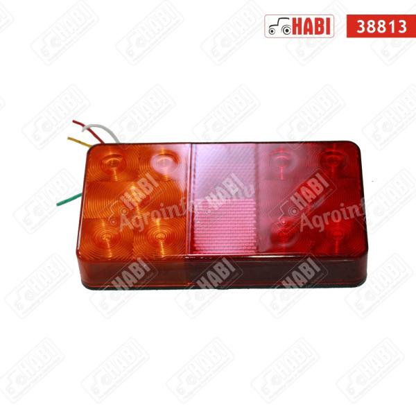 Hátsólámpa univerzális LED sárga/piros 150x80x26 mm12 V