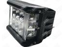 Munkalámpa + figyelmeztető jelzés LED, 36W téglalap 3000 Lumen 10-30V IP67