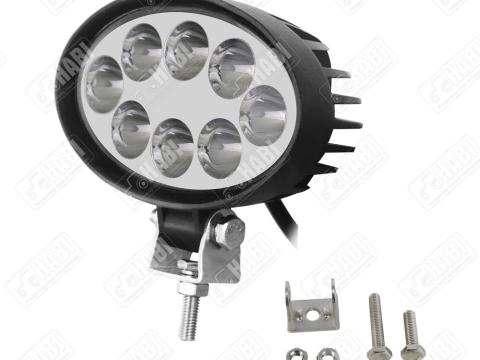 Munkalámpa Epistar LED 24W ovális, 2040 Lumen, 140x104x55mm, 10-30V, IP67 Munkalámpa Epistar LED 24W ovális, 2040 Lumen, 140x104x55mm, 10-30V, IP67