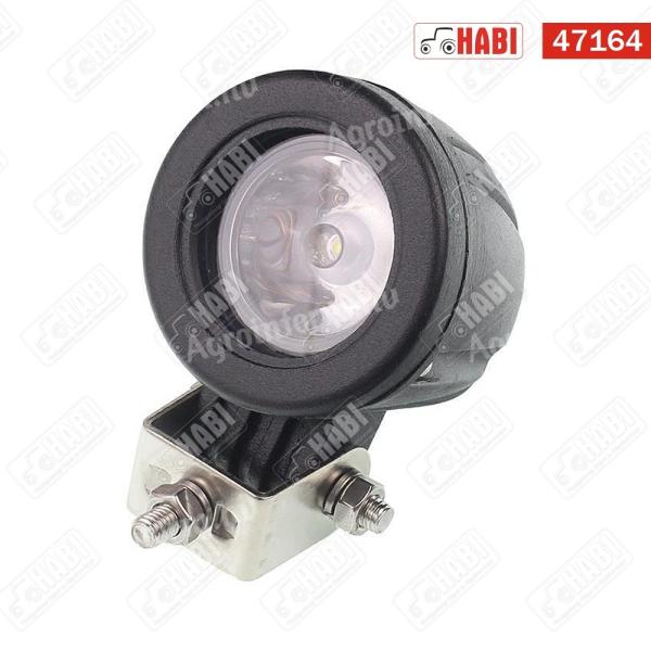 Munkalámpa LED 10W kör, 57mm átmérő, 10-30V, IP67