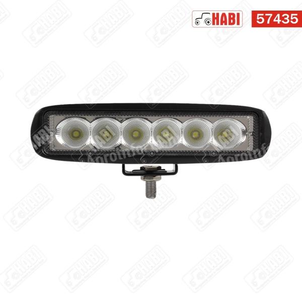 Munkalámpa LED 18W téglalap, 1170 Lumen, 157x50x44mm, 6 inch, IP67