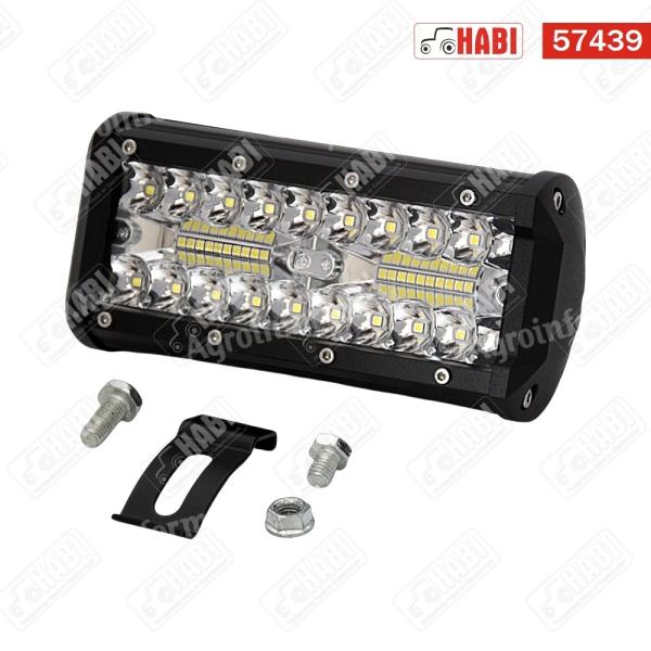 Munkalámpa LED 60W téglalap, 9-30V, IP67