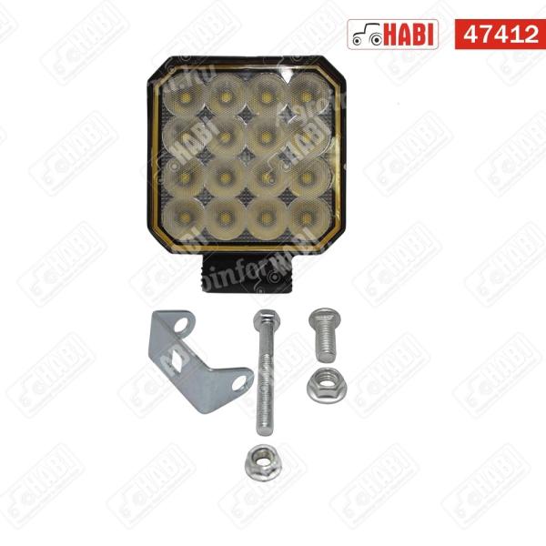 Munkalámpa SMD LED kocka, 50W, 4000 lumen, 100x100x30 mm, 10-30V, IP67