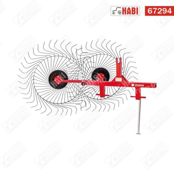 PZK-2 csillagkerekes rendsodró függesztett /2 kerekes/ 6,5mm-es fogakkal