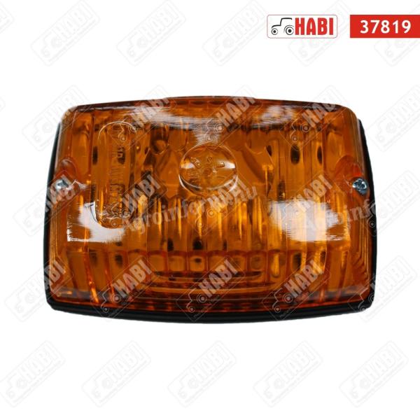Téglalap szélességjelző lámpa narancs 60x90x40 mm LED