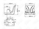 Vezetőülés kartám nélkül 390 mm