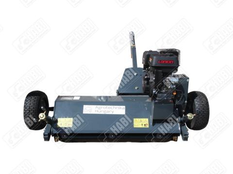 Vízszintes tengelyű szárzúzó, vonóhorogra kapcsolható, benzinmotoros, 1,2m