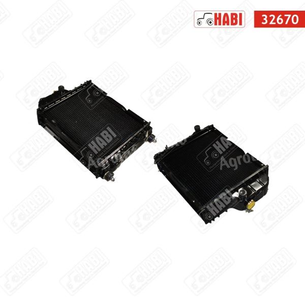 MTZ Vízhűtő komplett MTZ 80 alumínium betéttel, műanyag leeresztő dugóval