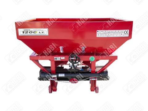 Műtrágyaszóró 2 tárcsás 1200L, 24m szórási szélesség, ponyvával, kardánnal, INOX tárcsával /török/ Műtrágyaszóró 2 tárcsás 1200L, 24m szórási szélesség, ponyvával, kardánnal, INOX tárcsával /török/