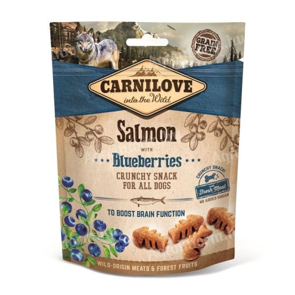 Carnilove Dog Crunchy Snack Salmon & Blueberries- Lazac hússal és áfonyával 200g