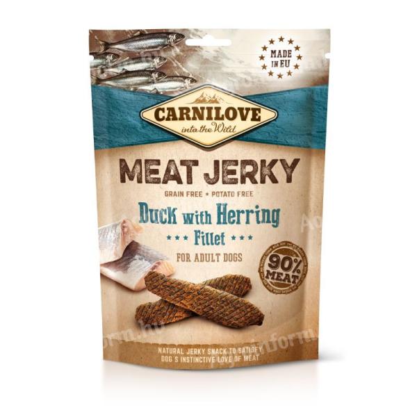 Carnilove Jerky Snack Duck with Herring Fillet – kacsa hering filével 100g