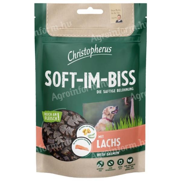 Christopherus Dog Jutalomfalat Grain Free Soft-Im-Biss Lazac 125g