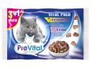 Prevital Alutasakos Macskaeledel 4x 100g ( 2db Csirke, 2db Borjú) Multipack