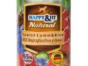 Happy&Fit Natural Dog Konzerv Senior Bárány & Marha Zabliszttel & Lenmagolajjal 400g