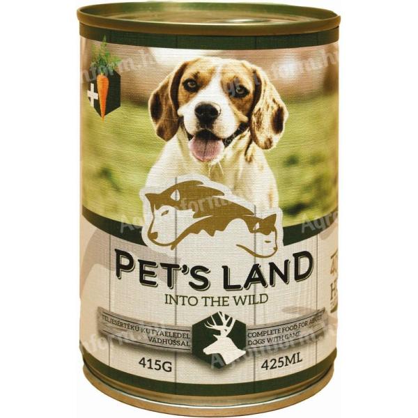 Pet s Land Dog Konzerv Vadhús répával 415g