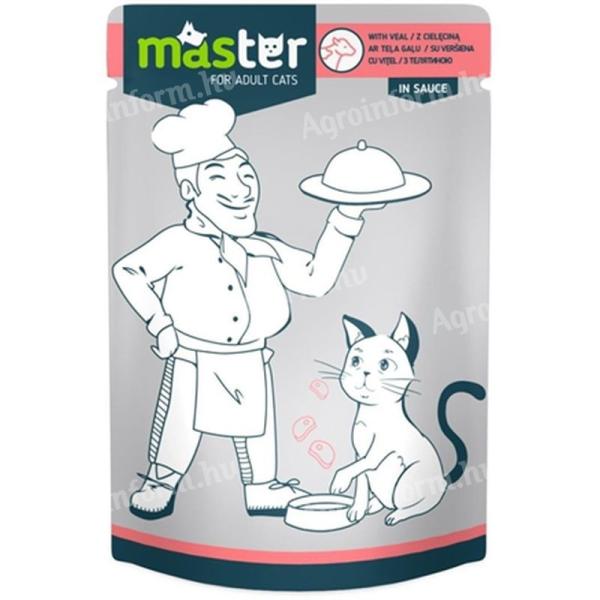 Master Alutasakos Macskaeledel Borjú 80g