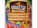 Happy&Fit Natural Dog Konzerv Senior Bárány & Marha Zabliszttel & Lenmagolajjal 800g