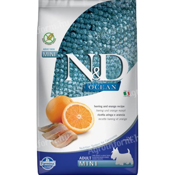 N&D Dog Ocean Adult mini hering & narancs 2,5kg